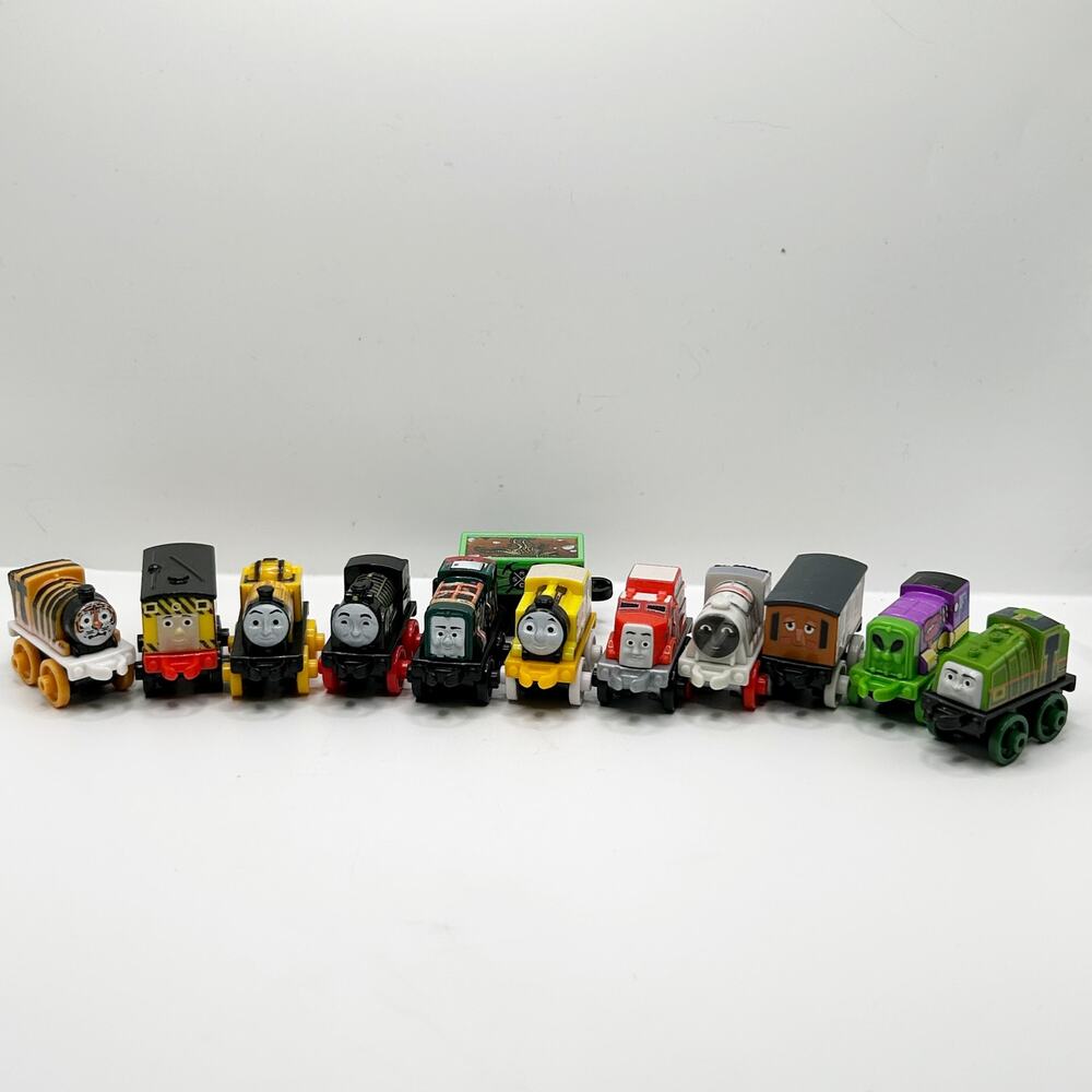 Lot of 11 Thomas the Train & Friends MINIS Miniature Train Engines 2014 Mattel